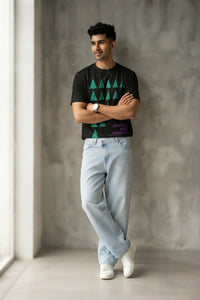 Jungle Was Massive – Oversized Black Tee