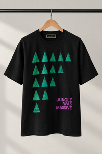 Jungle Was Massive – Oversized Black Tee