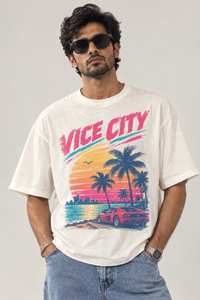 Panchiii Vice City Retro Graphic T-Shirt