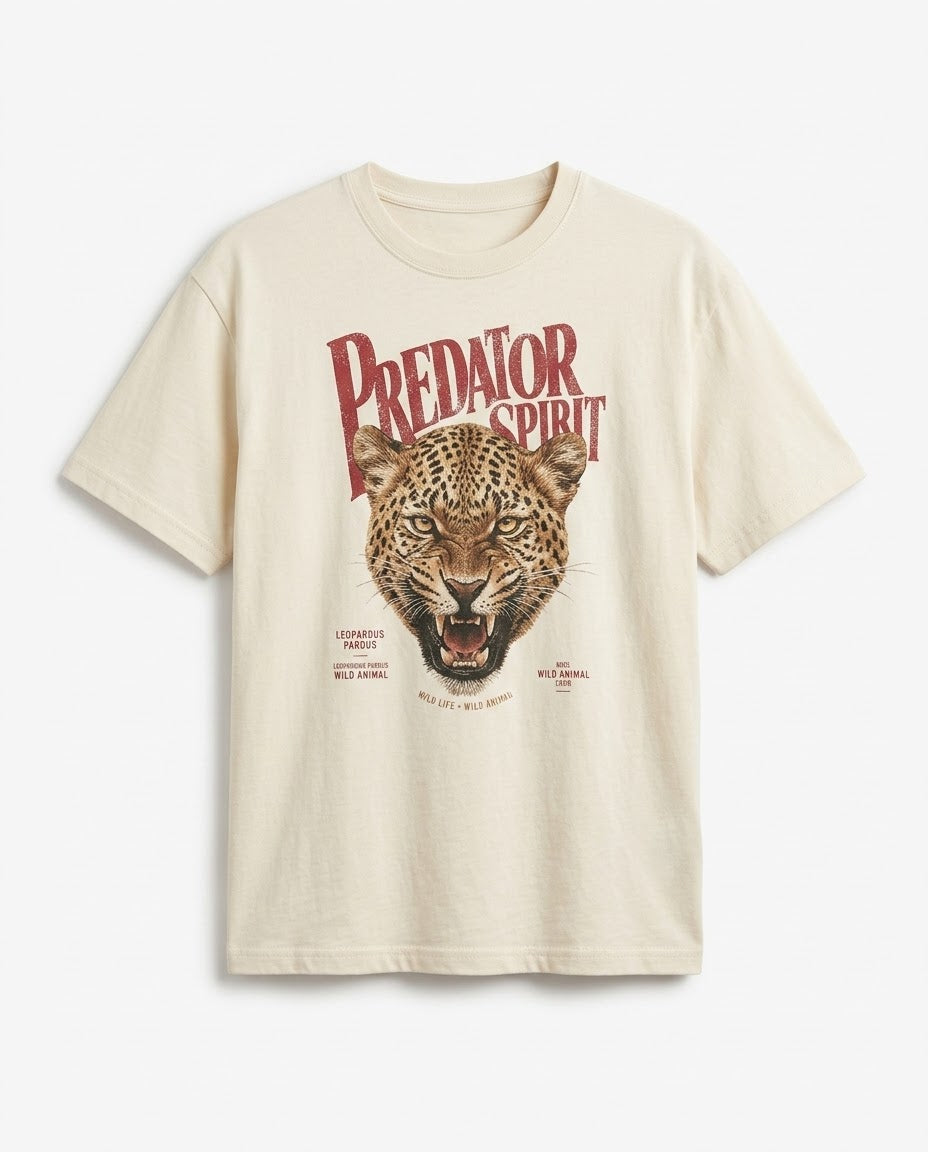 Predator Spirit - Leopard Graphic T-Shirt