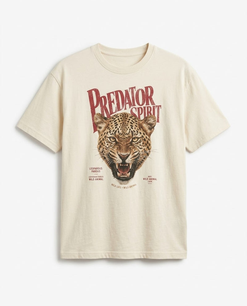 Predator Spirit - Leopard Graphic T-Shirt