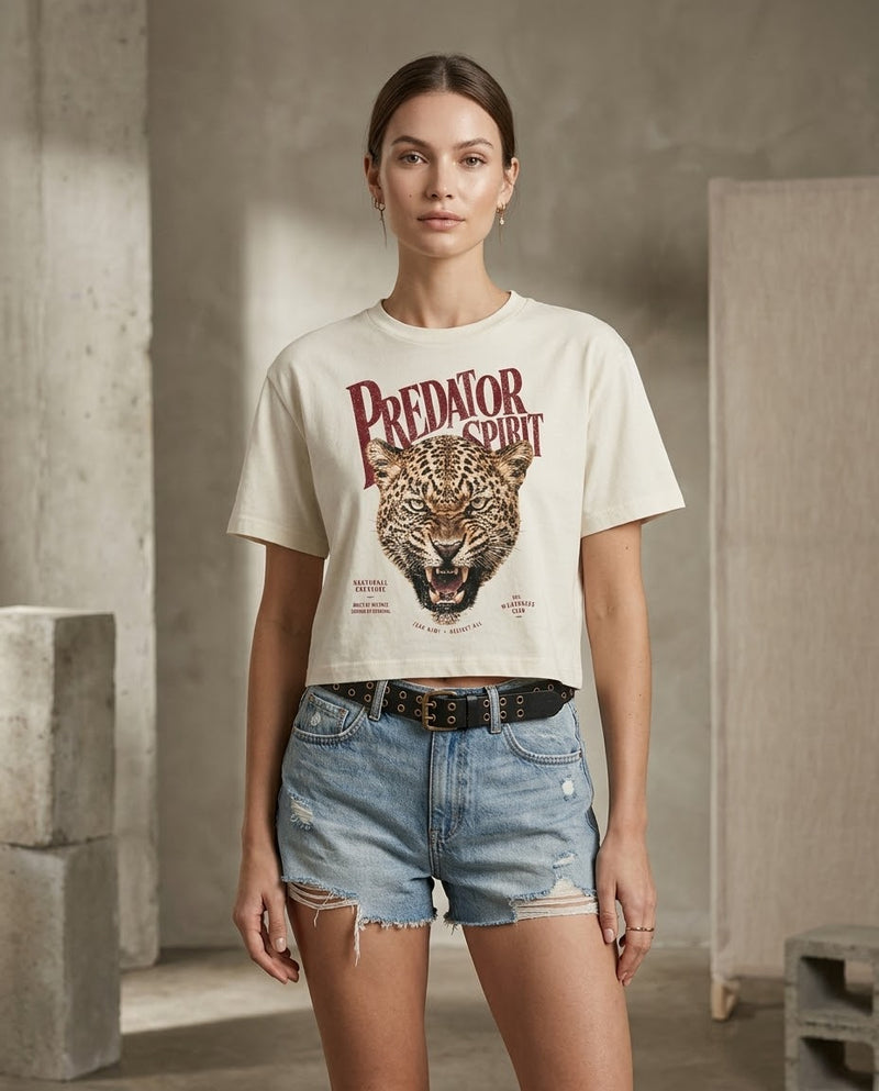 Predator Spirit - Leopard Graphic T-Shirt