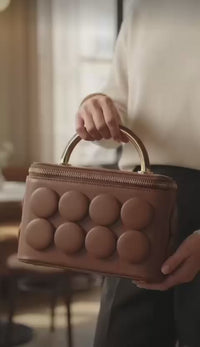 Vanity Style Box Top-Handle Bag