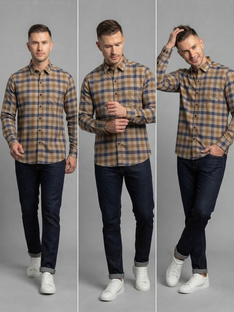 Panchiii Classic Checkered Casual Shirt