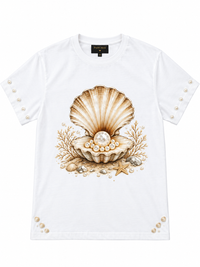 The Pearl & Shell Luxury Graphic Tee